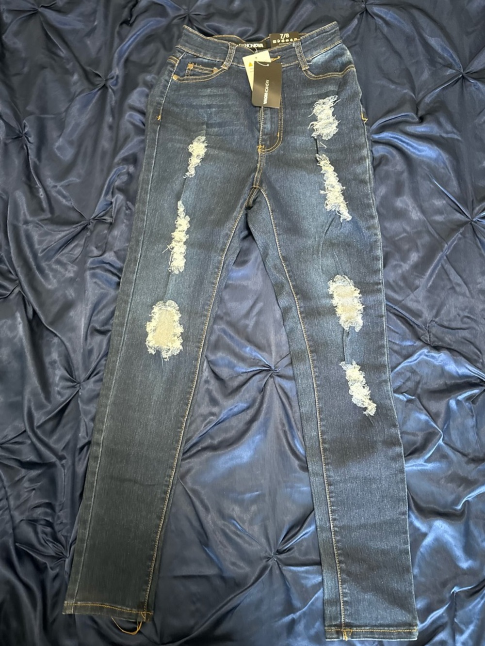 Brand New Fashion Nova Distressed Skinny Jeans